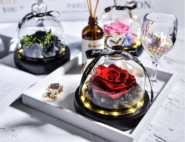 Handmade Rose Podium Décor | Luxury Home & Gift