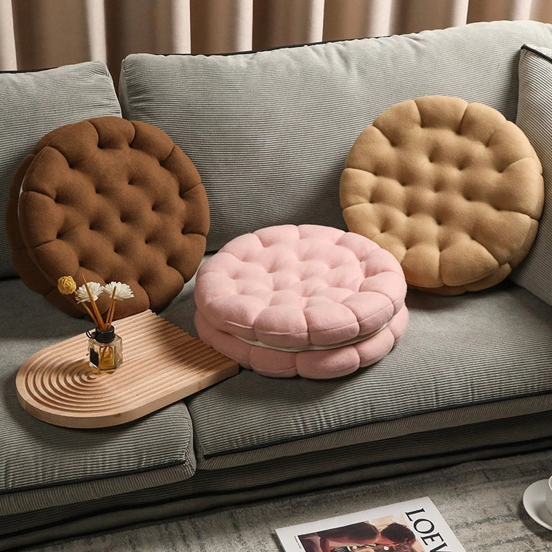 Simulation Sandwich Biscuit Cushion | Cute Plush Sofa Pillow