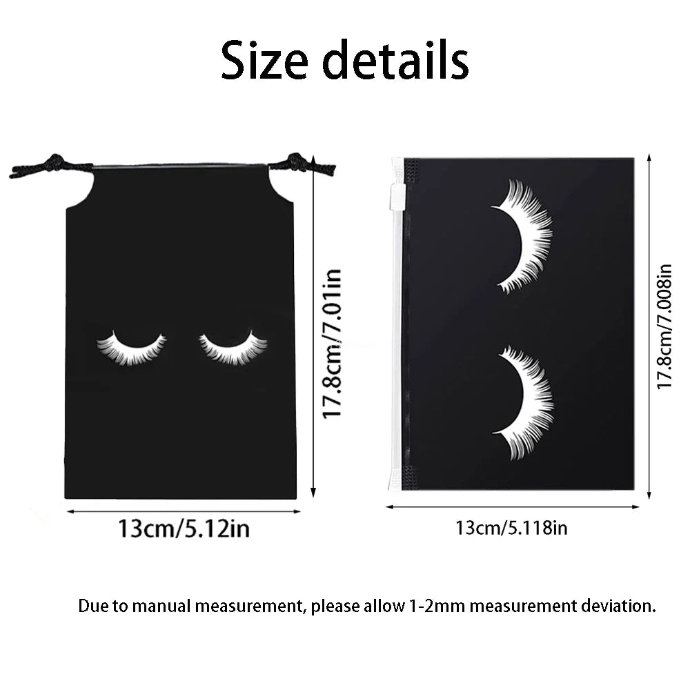 40Pcs Eyelash Cleaning Tool Set 60ml Plastic Empty Foam Pump Bottle Cleaning Brush Eyelash Wand EVA Storage Bag Skin Care Tools