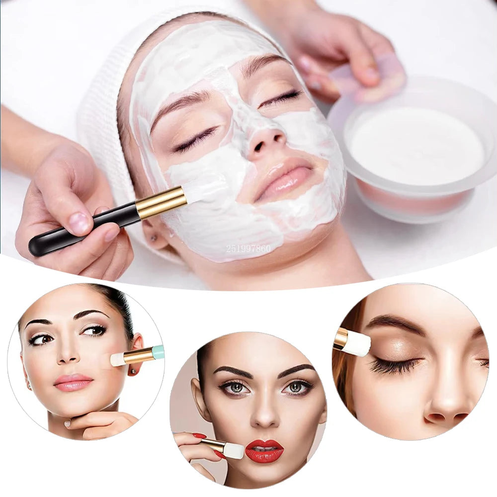 40Pcs Eyelash Cleaning Tool Set 60ml Plastic Empty Foam Pump Bottle Cleaning Brush Eyelash Wand EVA Storage Bag Skin Care Tools