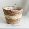 Handwoven Grass Planter Basket | Boho Indoor & Outdoor Décor