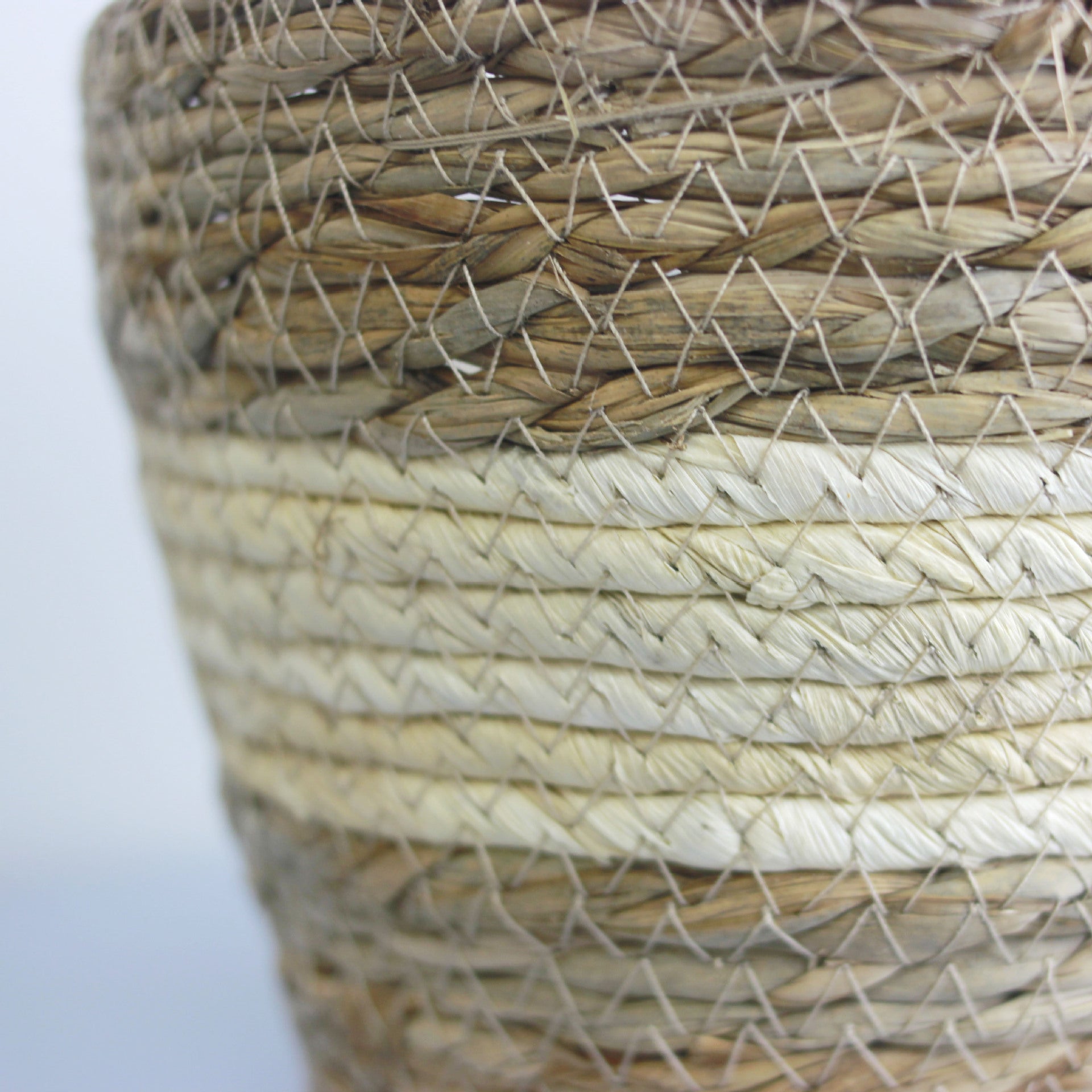 Handwoven Grass Planter Basket | Boho Indoor & Outdoor Décor