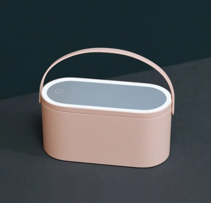 LED Lighted Makeup Mirror & Beauty Storage Box